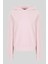 Pamuklu Kapüşonlu Kadın Sweatshirt Pembe 5