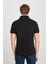 %100 Pamuk Regular Fit Normal Kesim Siyah Polo Yaka Tişört 5
