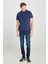 %100 Pamuk Regular Fit Normal Kesim Lacivert Polo Yaka Tişört 3