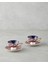 Willow New Bone China 4 Parça 2 Kişilik Kahve Fincan Takımı 90 ml Renkli 1