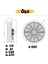 Havalandırma Aspiratörü Fanı 200 W Monofaze Kirli Hava Kötü Koku Tahliye Metal Fan Vantilatör 450 mm 3