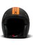 Jet Retro Star Orange Açık Motosiklet Kaskı 4