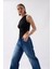 Asimetrik Detay Siyah Bluz 4