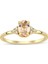 Morganite Oval Tektaş Pırlanta Yüzük 2