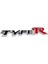 Type R Plastik Krom Arma Logo Bagaj Etiketi Sticker 1