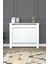 Kalorifer Petek Kapama 85 cm (Iç Ölçüsü) Hazeran Desenli Mdf Mat Beyaz 1