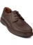 1627 Bağcıklı Kahverengi Deri Erkek Günlük Ayakkabı 1