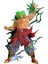 Yedi Dragon Ball Çevresel Rezonans Serisi Süper Sai Broli El Kuklası Süs Modeli (Yurt Dışından) 1