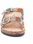 25Y102-2 Kadın Mantar Taban Taşlı Çift Tokalı Comfort Terlik Camel 3