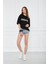 Unisex Siyah Fear Of God Fog Essentials Oversize Unisex T-Shirt 3