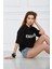 Unisex Siyah Fear Of God Fog Essentials Oversize Unisex T-Shirt 5