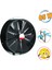 Havalandırma Aspiratörü Fanı 65 W Monofaze Kirli Hava Kötü Koku Tahliye Metal Fan 250 mm Vantilatör 1
