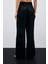 Bol Paça Desenli Pantolon - Siyah 5