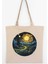 Starry Night Baskılı Keten Bez Çanta 1