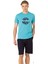 6074 Erkek Kısa Kollu Şortlu Pijama Takım 4