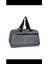 Gri askılı spor el çantası, büyük boy, şık ve renkli tekstil tasarımı 1