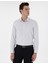 Erkek Gri Slim Fit Kareli Uzun Kollu Gömlek 50304550-VR024 1