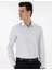 Erkek Gri Slim Fit Kareli Uzun Kollu Gömlek 50304550-VR024 3