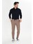 Erkek Polycotton Esnek Jogger Pantalon Kahve 5801-K 2