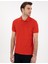 Erkek Kırmızı Slim Fit %100 Pamuk Polo Yaka Basic Tişört 50306448-VR030 3