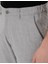 Erkek Gri Slim Fit Beli Lastikli Çizgili Kanvas Pantolon 50308098-VR024 5
