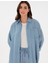 Kadın Mavi Oversize Jean Gömlek 50306750-VR036 3