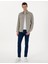 Erkek Açık Haki Slim Fit Uzun Kollu Jean Gömlek 50305630-VR183 4