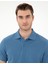 Erkek Koyu Mavi Slim Fit %100 Pamuk Polo Yaka Basic Tişört 50306448-VR032 2