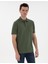 Erkek Haki Regular Fit Kıvrılmaz Polo Yaka Basic Tişört 50302538-VR027 1