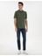 Erkek Haki Regular Fit Kıvrılmaz Polo Yaka Basic Tişört 50302538-VR027 4