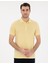 Erkek Açık Sarı Slim Fit %100 Pamuk Polo Yaka Basic Tişört 50306448-VR004 1