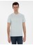 Erkek Su Yeşili Slim Fit Tişört 50302567-VR048 1