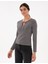 Kadın Gri Melanj Slim Fit Kazak 50290555-VR086 1