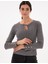 Kadın Gri Melanj Slim Fit Kazak 50290555-VR086 3