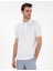 Erkek Beyaz Slim Fit Kıvrılmaz Polo Yaka Basic Tişört 50302561-VR013 1