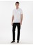 Erkek Beyaz Regular Fit Kıvrılmaz Polo Yaka Basic Tişört 50302538-VR013 4