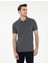 Erkek Antrasit Slim Fit %100 Pamuk Polo Yaka Basic Tişört 50306448-VR006 1