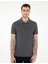 Erkek Antrasit Slim Fit %100 Pamuk Polo Yaka Basic Tişört 50306448-VR006 3