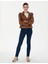 Kadın Kahverengi Crop Top Mont 50306882-VR029 4