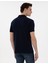 Erkek Lacivert Slim Fit Kıvrılmaz Polo Yaka Basic Tişört 50302561-VR033 5
