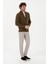 Slim Fit Erkek Haki Hırka Kolsuz %80 Akrilik Kumaş ile Şık Görünüm 4