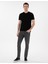 Erkek Siyah Slim Fit Merserize Basic Tişört 50302560-VR046 4