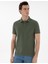 Erkek Haki Slim Fit Kıvrılmaz Polo Yaka Basic Tişört 50302561-VR027 3
