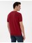 Erkek Nar Çiçeği Keten Karışımlı Regular Fit Bisiklet Yaka Triko Tişört 50305992-VR239 5