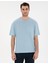 Erkek Açık Mavi Comfort Fit Basic Tişört 50306991-VR003 1