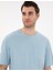 Erkek Açık Mavi Comfort Fit Basic Tişört 50306991-VR003 2
