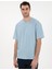 Erkek Açık Mavi Comfort Fit Basic Tişört 50306991-VR003 3