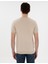 Erkek Bej Keten Karışımlı Regular Fit Bisiklet Yaka Triko Tişört 50305992-VR011 5