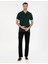 Erkek Siyah Slim Fit Beli Lastikli Kanvas Pantolon 50301791-VR046 1