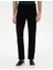 Erkek Siyah Slim Fit Beli Lastikli Kanvas Pantolon 50301791-VR046 2